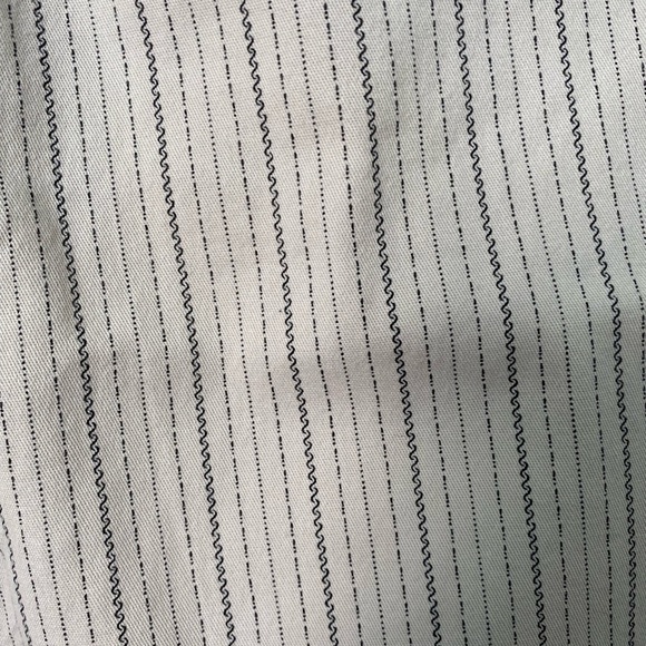 Vintage Pin Striped Palazzo Contemporary Tan Beige Pants - Picture 9 of 9